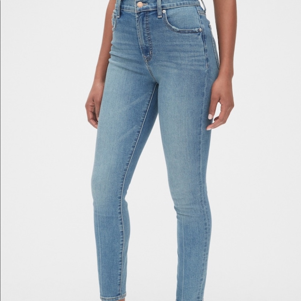 GAP true skinny high rise jeans